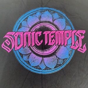 Sonic Temple official merchandise music festival racer back tank top size medium
